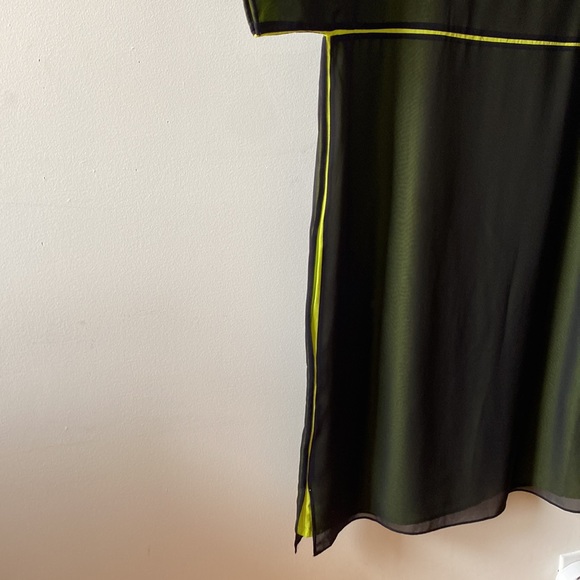 COS dress with sheer layer and neon piping - Picture 8 of 9